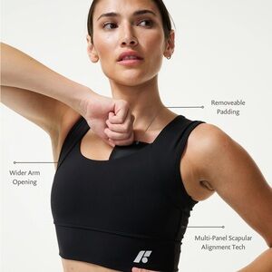 High-Performance Black Sports Bra